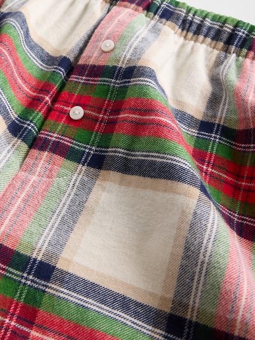 boxers en flanelle à logo