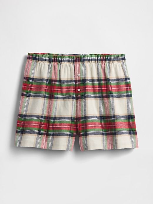 boxers en flanelle à logo