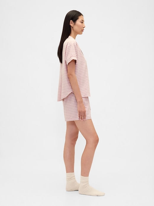 ensemble short de pyjama en flanelle ultra douce pour adulte