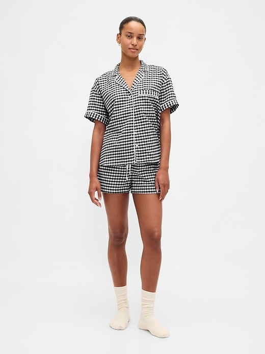 ensemble short de pyjama en flanelle ultra douce pour adulte