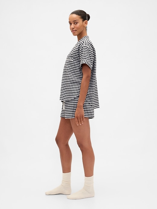 ensemble short de pyjama en flanelle ultra douce pour adulte
