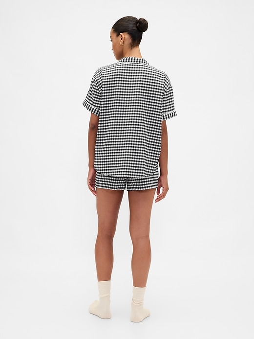 ensemble short de pyjama en flanelle ultra douce pour adulte