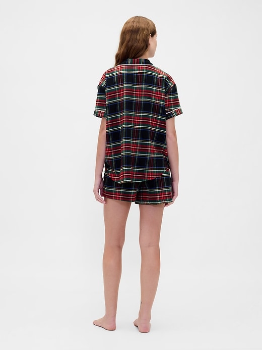 ensemble short de pyjama en flanelle ultra douce pour adulte