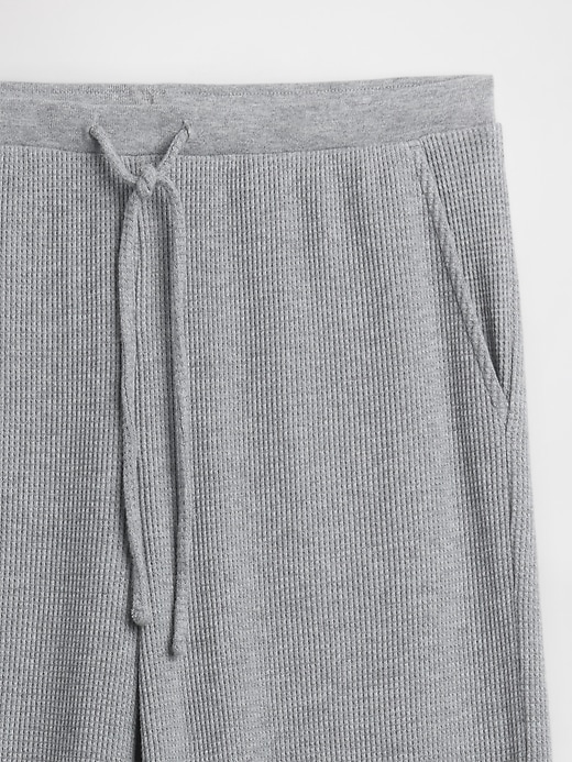pantalon de pyjama gaufré à jambes larges