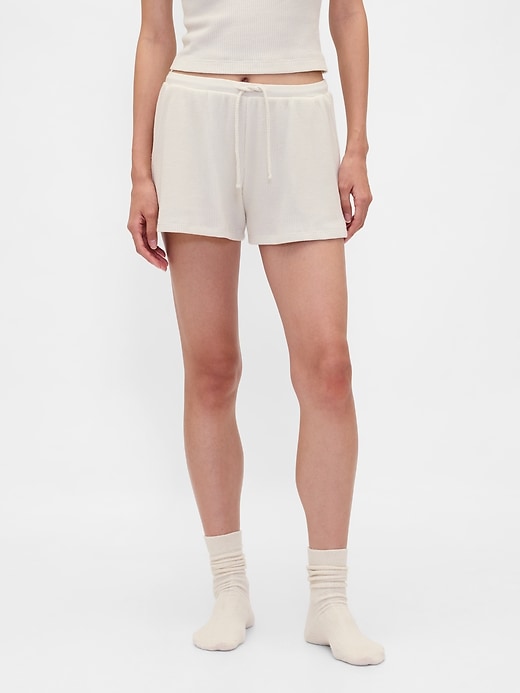 short de pyjama gaufré