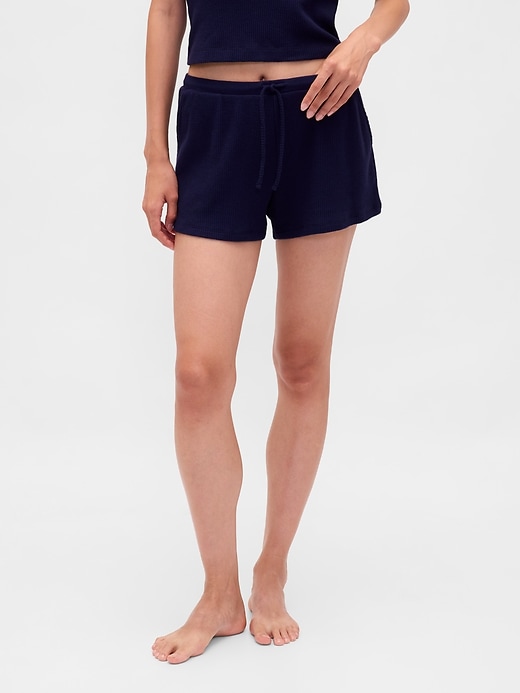 short de pyjama gaufré
