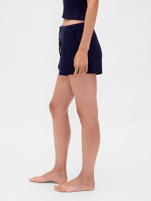 short de pyjama gaufré