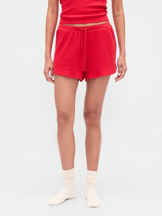 short de pyjama gaufré