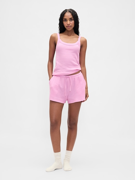 short de pyjama gaufré