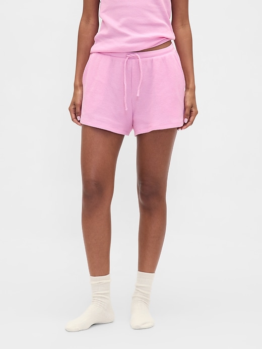 short de pyjama gaufré