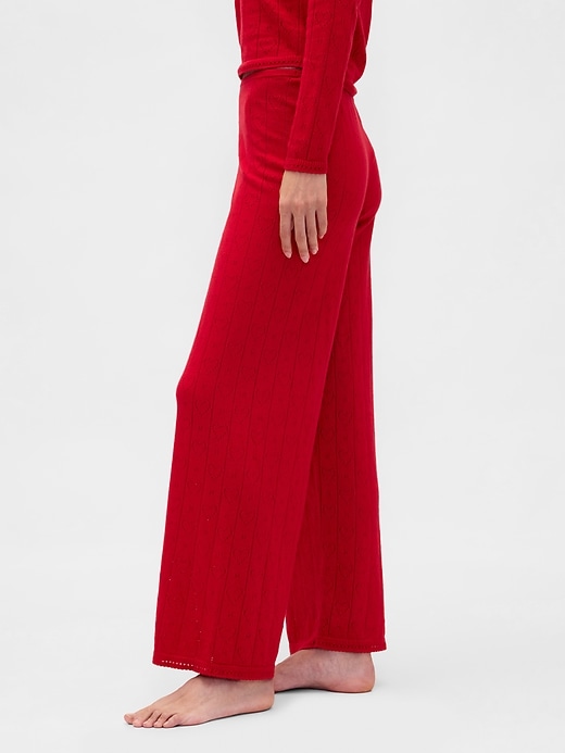 pantalon de pyjama léger cashsoft à motif cœur ajouré