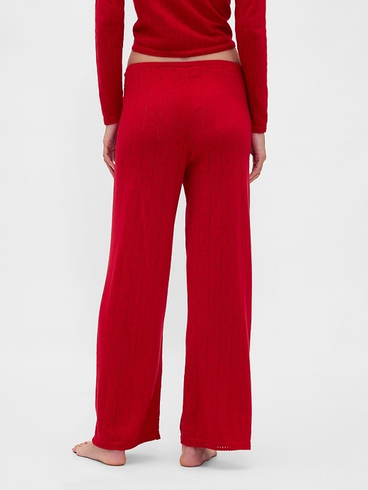 pantalon de pyjama léger cashsoft à motif cœur ajouré