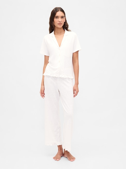 pantalon de pyjama à volants
