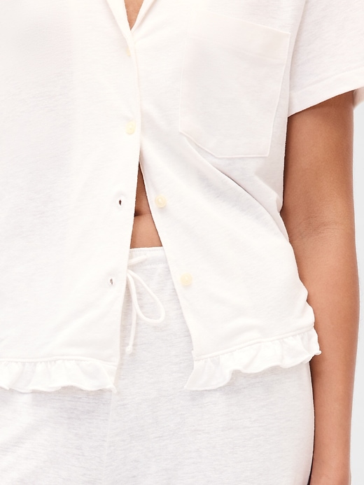 pantalon de pyjama à volants