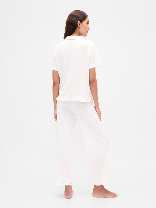 pantalon de pyjama à volants