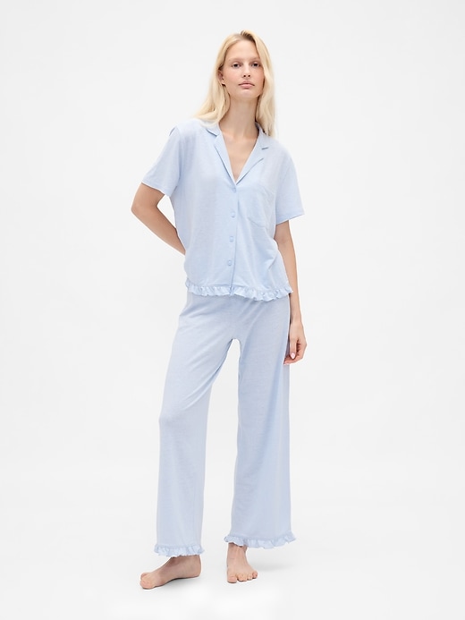 pantalon de pyjama à volants