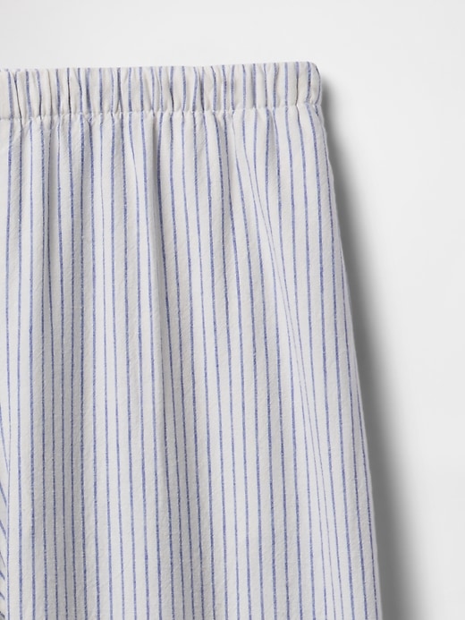 pantalon ample en lin mélangé