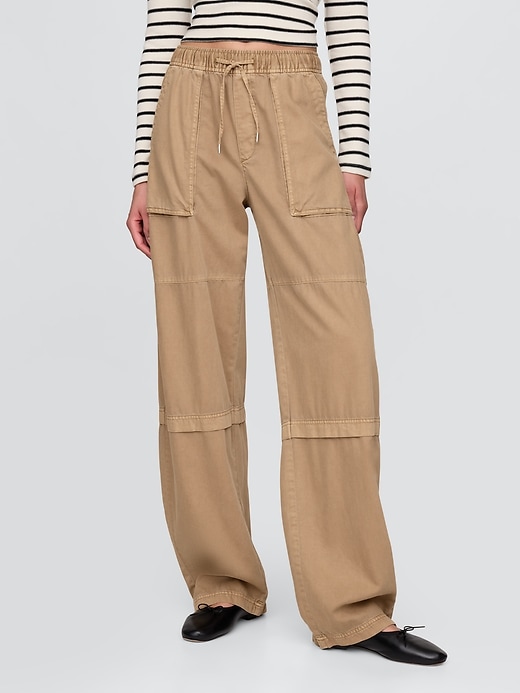 pantalon utilitaire taille mi-haute