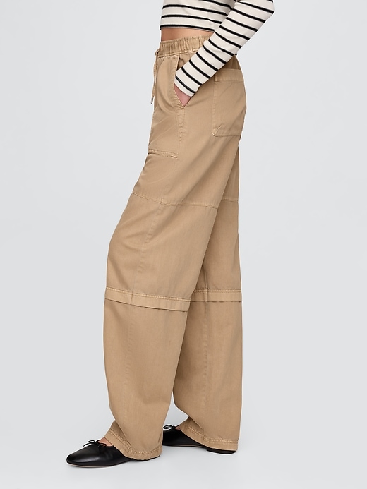 pantalon utilitaire taille mi-haute