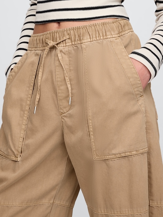 pantalon utilitaire taille mi-haute