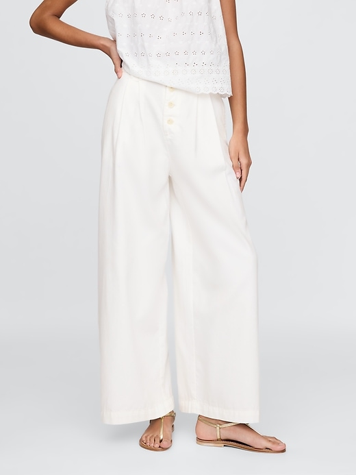 pantalon plissé taille haute gap × dÔen