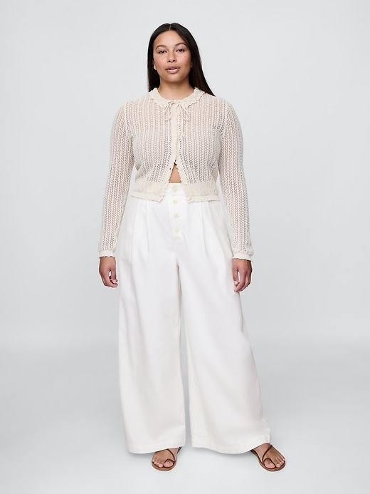 pantalon plissé taille haute gap × dÔen