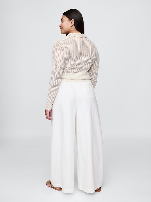 pantalon plissé taille haute gap × dÔen