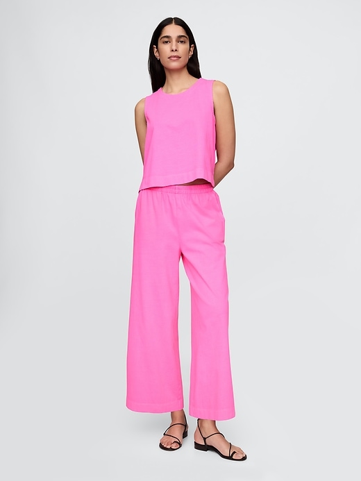 pantalon épais à jambes larges