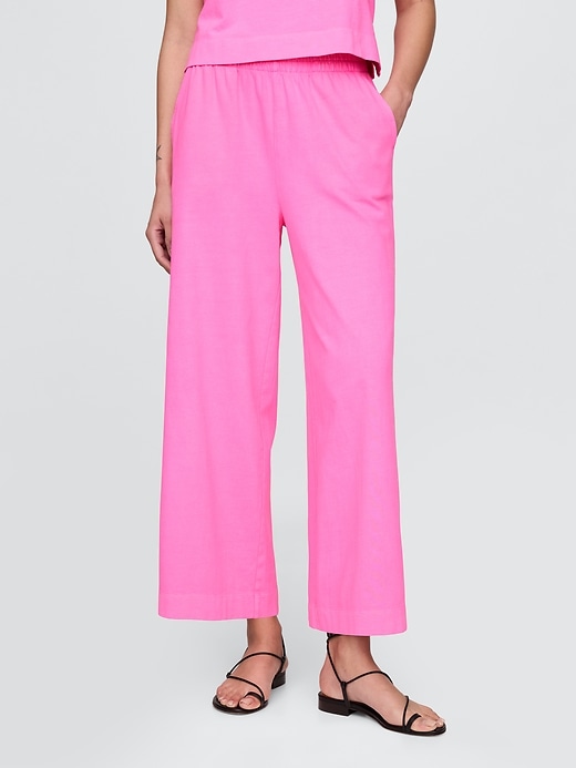 pantalon épais à jambes larges