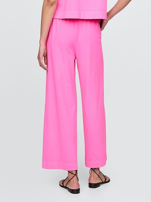 pantalon épais à jambes larges