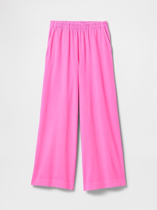 pantalon épais à jambes larges