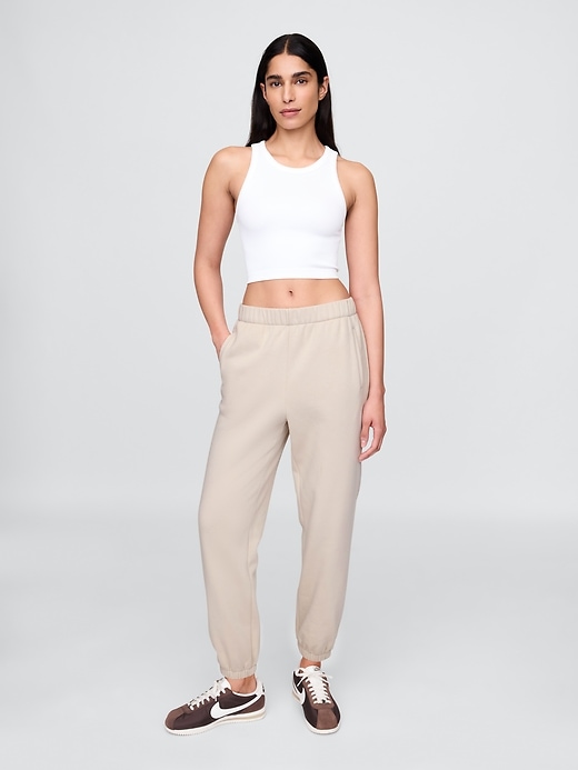 pantalon de jogging vintage souple et décontracté taille haute
