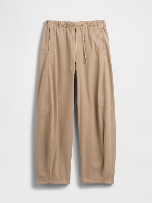 pantalon parachute taille mi-haute