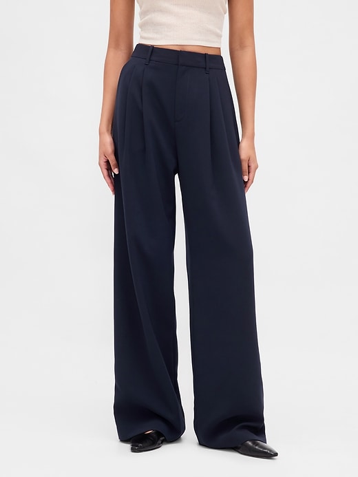 pantalon plissé taille haute 365