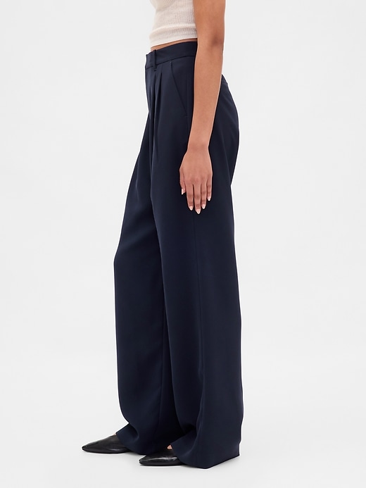 pantalon plissé taille haute 365