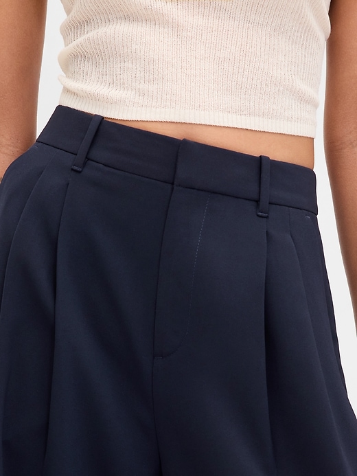 pantalon plissé taille haute 365