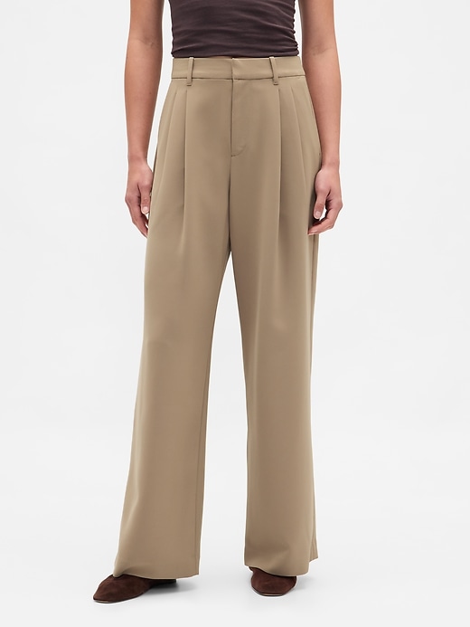 pantalon plissé taille haute 365