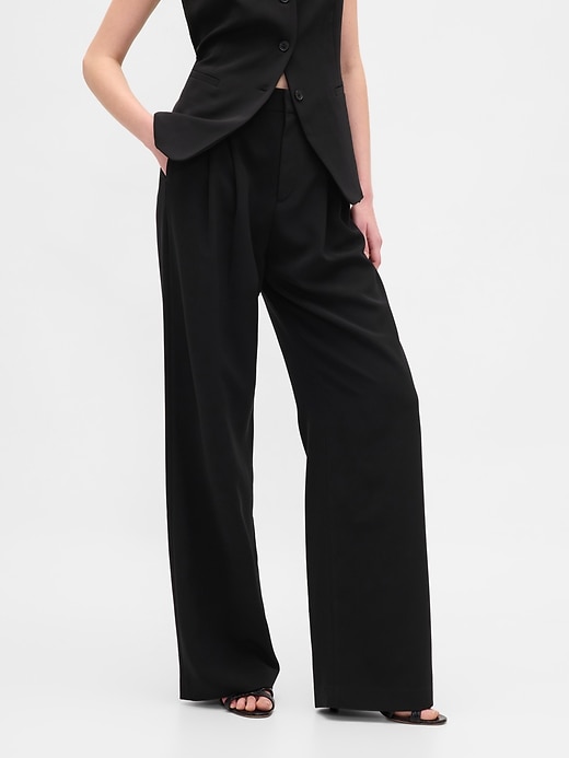 pantalon plissé taille haute 365