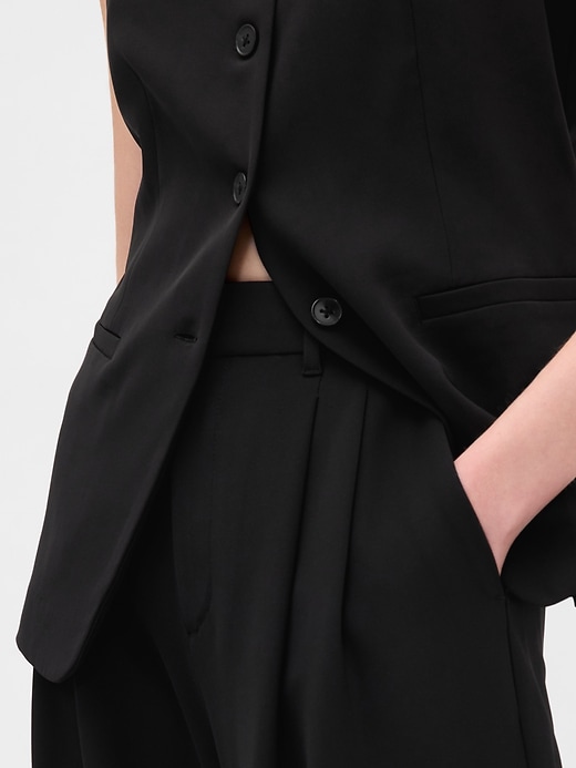 pantalon plissé taille haute 365