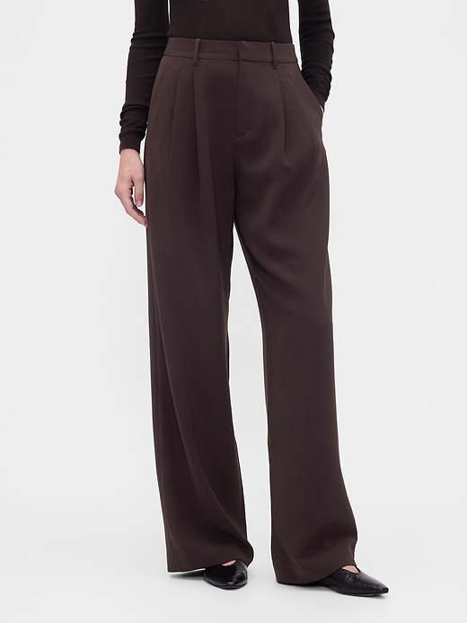pantalon plissé taille haute 365