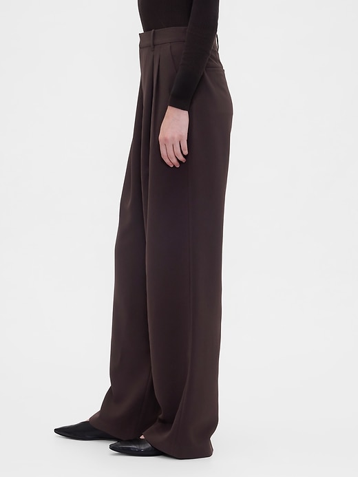 pantalon plissé taille haute 365