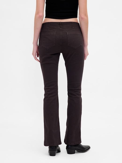 pantalon long et ajusté en sergé taille basse
