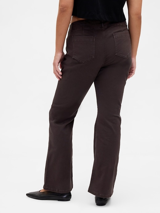 pantalon long et ajusté en sergé taille basse
