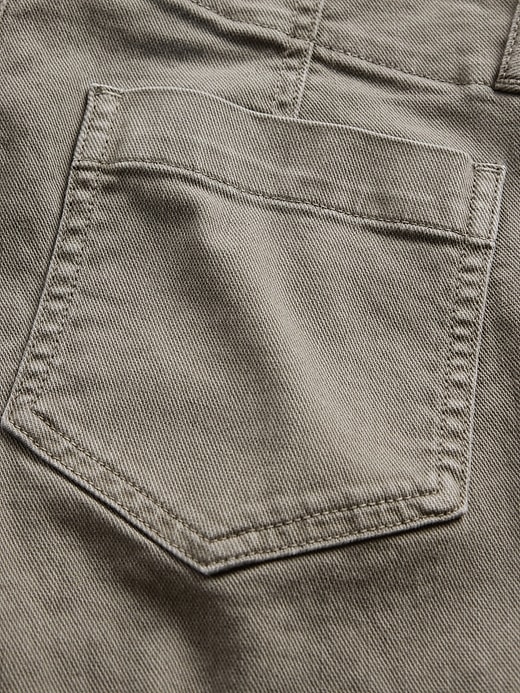 pantalon long et ajusté en sergé taille basse