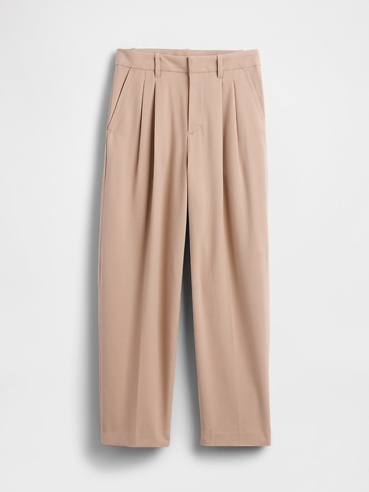 pantalon 365 taille haute en sergé brossé coupe fuselée à la cheville