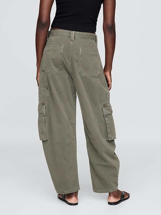 pantalon cargo taille mi-haute