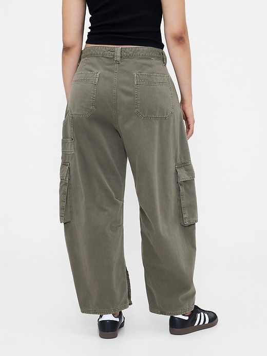 pantalon cargo taille mi-haute