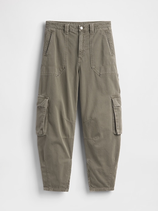 pantalon cargo taille mi-haute