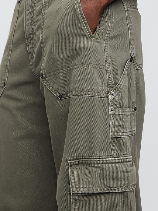 pantalon cargo taille mi-haute