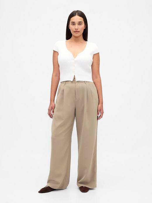 pantalon plissé taille haute curvy 365